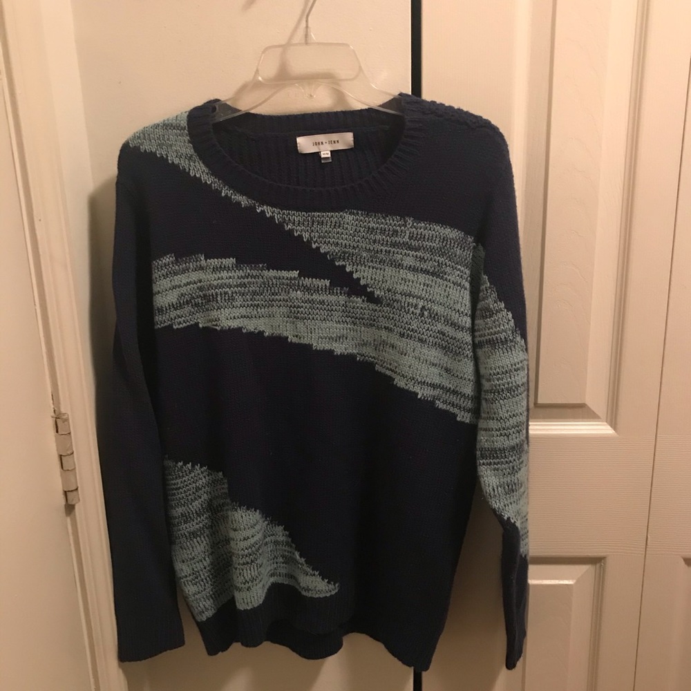 Blue pullover sweater